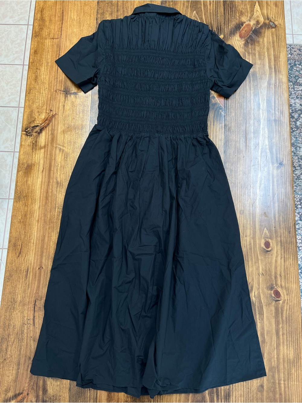 J. Crew Elsie shirt-dress in cotton poplin in Black Size Medium - Picture 6 of 9